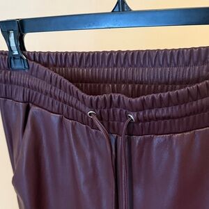 LOFT Burgundy Track Pants